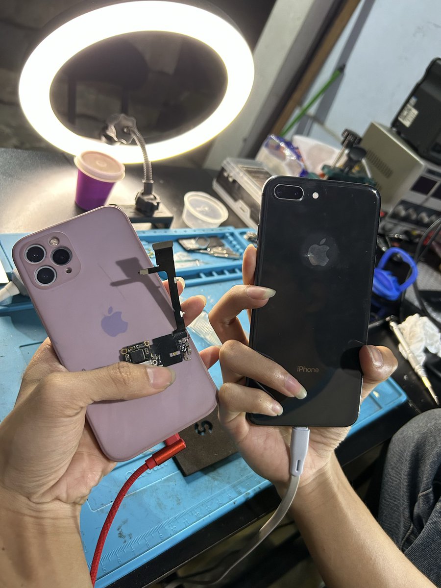 owrchestra's tweet photo. 🔊🔊🔊 UPDATE NEW KASUS!!! 

Replace Flexibel Charge iPhone 11 Pro (Kasus restart-restart/panicfull)

Repairing IC Display iPhone 8 Plus
(Kasus hp tiba tiba blankscreen)

DONE ✅ https://t.co/TM9PdO5oRs