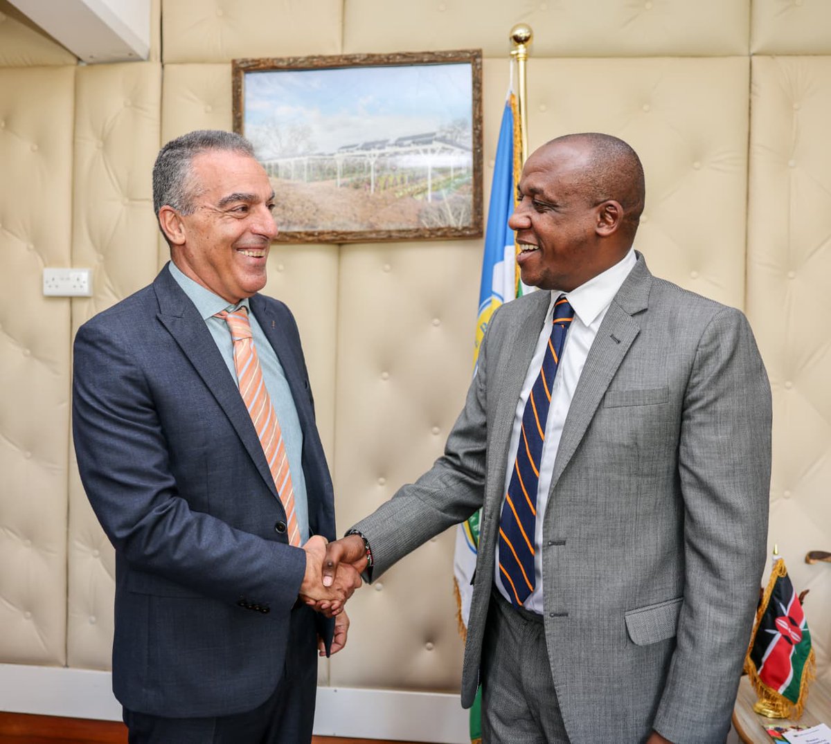 IsraelinKenya's tweet photo. Yesterday, Ambassador @GideonBehar paid a courtesy call on H.E. Governor Mutula Kilonzo, @GvnMutula , where they discussed expanding Israel–Makueni cooperation in healthcare. @makuenigovt

Discussions focused on capacity building for Makueni’s medical professionals through specialized training in the county, fellowships at Hadassah Medical Center in Israel, and tele-mentoring opportunities linking specialists on both sides.

The meeting reaffirmed the growing partnership between Israel and Makueni County in strengthening healthcare services and professional exchange.

#IsraelInKenya #MASHAV #HealthcarePartnership #Makueni