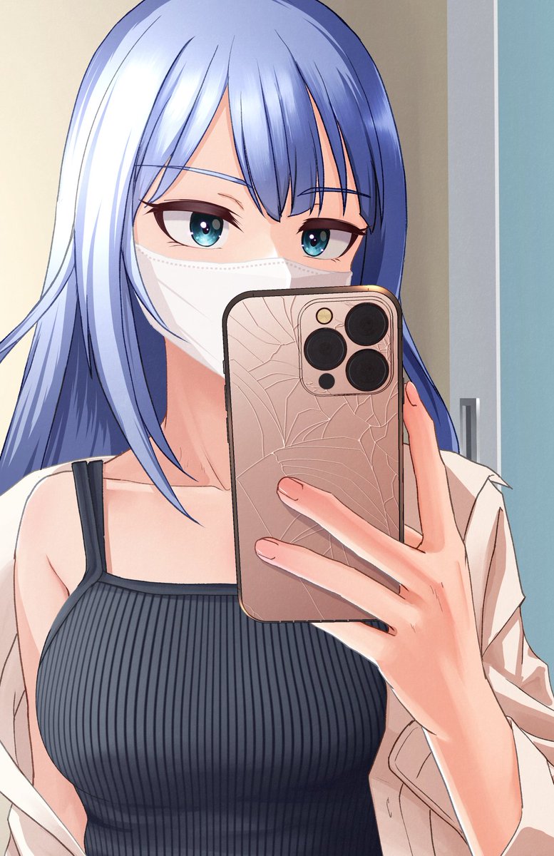 スマホバキバキ白石紬