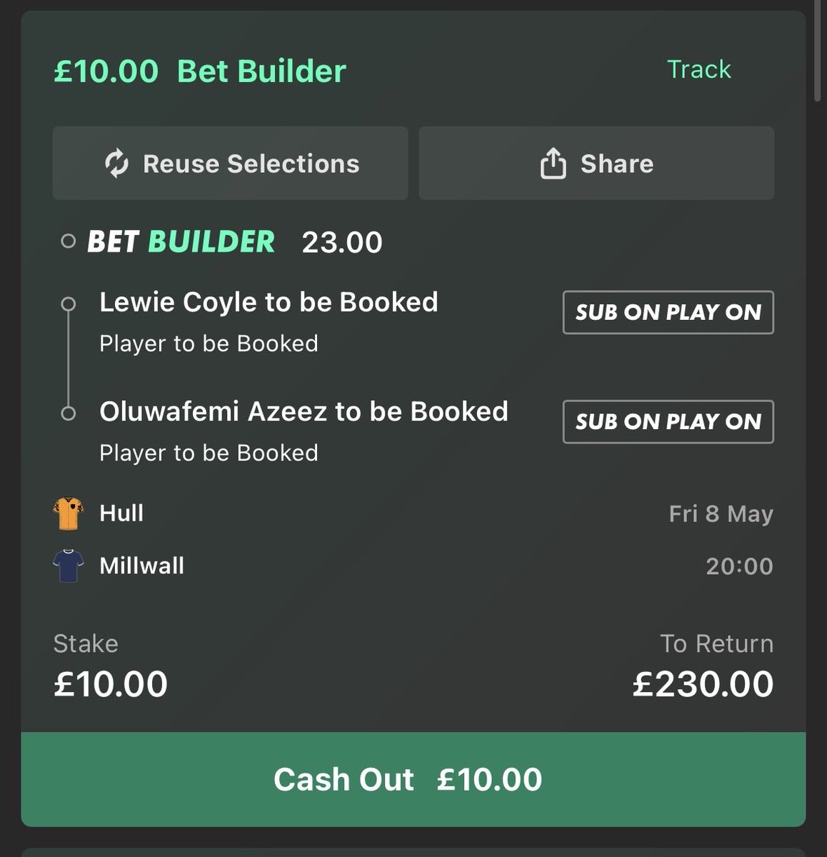 HewsBets's tweet photo. Hull vs Millwall

Singles then the double 🟨 https://t.co/2NzmVlvPh6