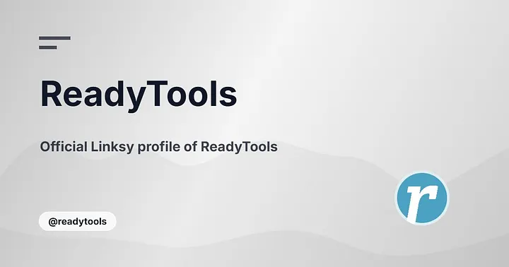 ReadyTools tweet media