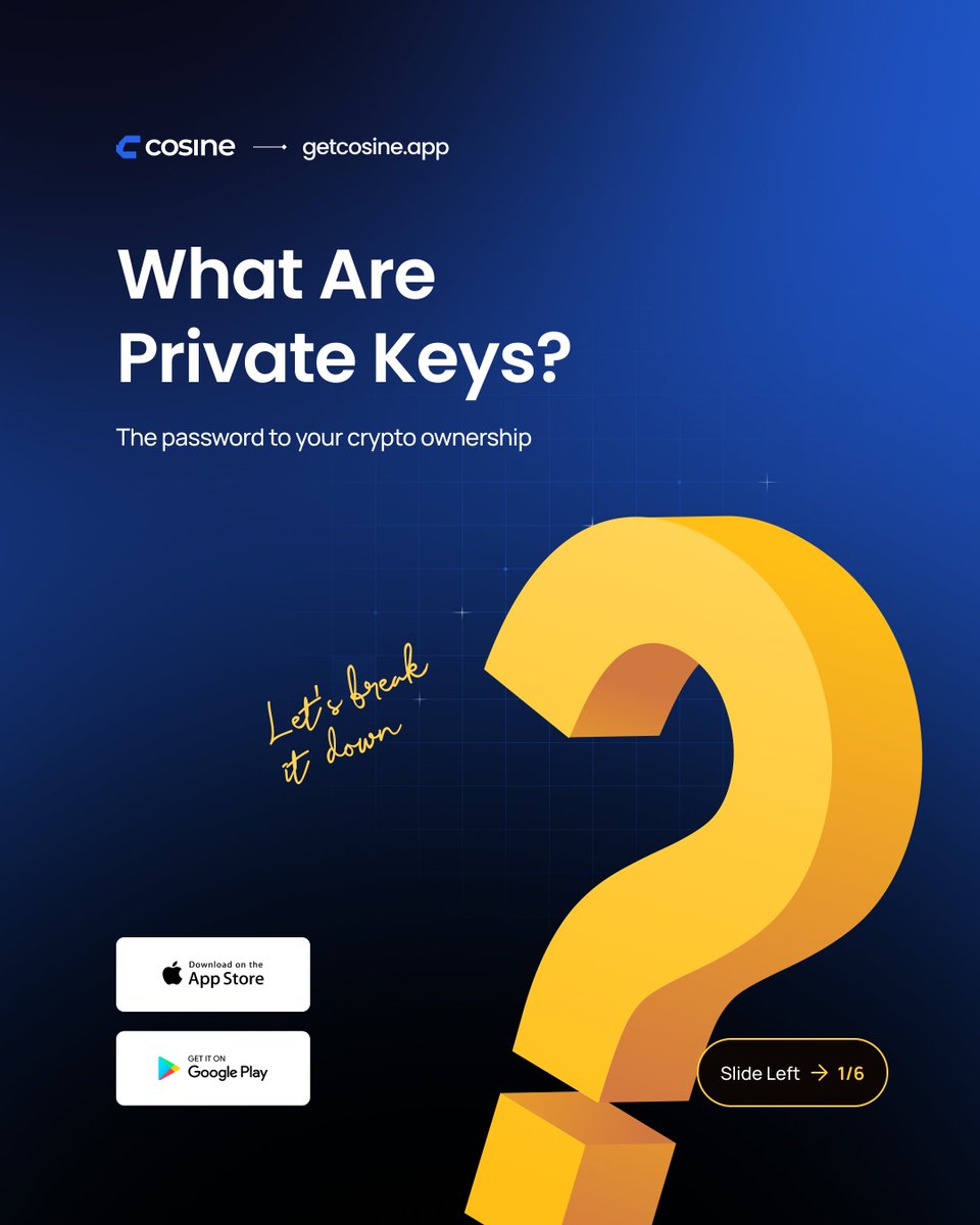 1/ What are private keys? 🔑
And why do they matter in crypto? 🧵