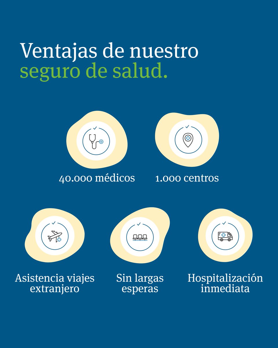 Pelayo_Seguros's tweet photo. 👨‍⚕️ ¿Todavía no conoces nuestros seguros de salud? Tiene un montón de ventajas que te ayudarán cada vez que tengas una urgencia o que necesites ver a un especialista 🏥

Pásate por tu oficina Pelayo más cercana o visita https://t.co/tkeg9gak0Z para conocerlo a fondo 🩺 https://t.co/5S0yZrXmcz