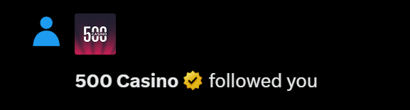500 Casino tweet media
