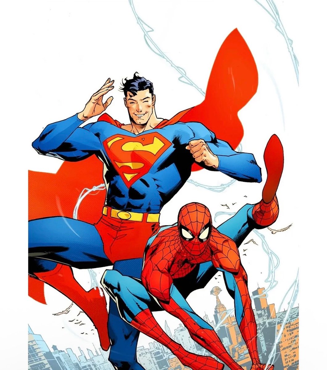 David Corenswet’s Superman X Tom Holland’s Spieder-Man.
