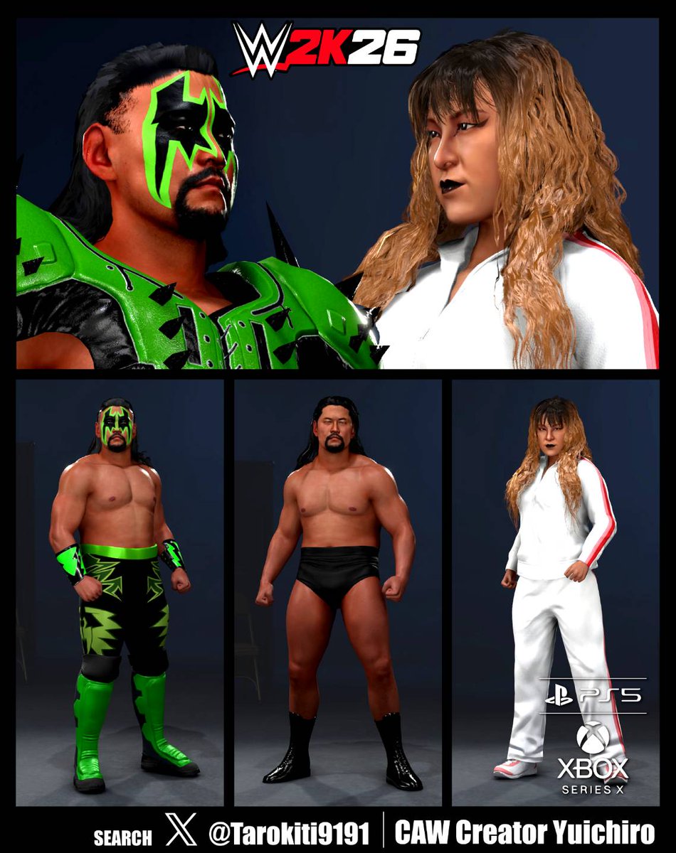 CAW Creator Yuichiro デザイナーがレスラーを作る部屋 tweet media