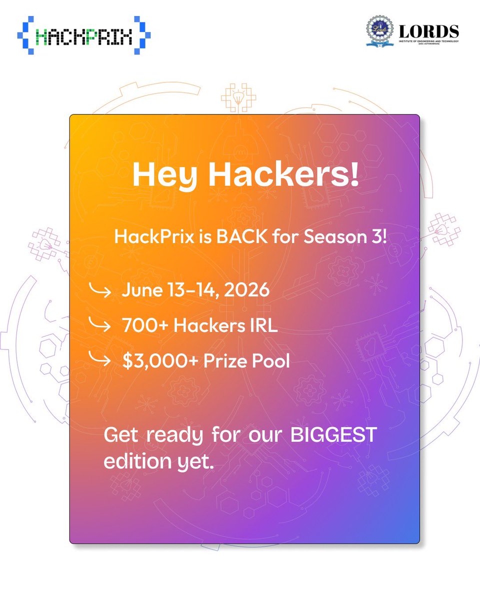 HackPrix Community tweet media