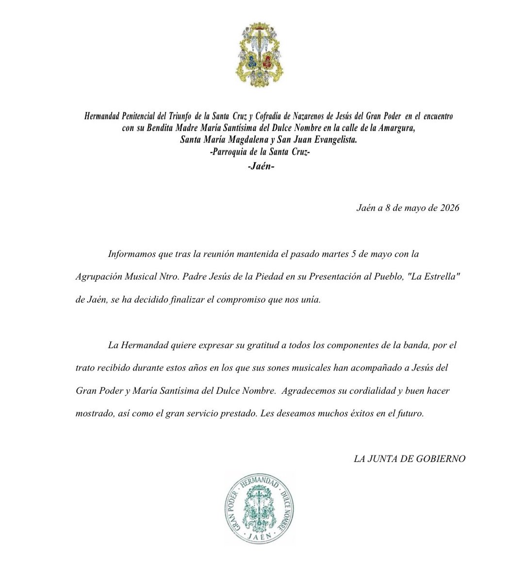Hdad Gran Poder - Jaén tweet media