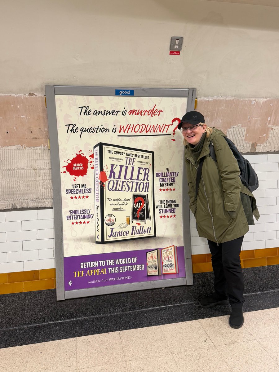 JaniceHallett's tweet photo. At #CoventGarden they have the decorators in, but #TheKillerQuestion ad is really cheering up the station corridor π€© https://t.co/fIOOCPT9a4