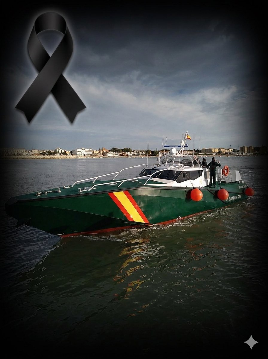 🖤 Desde el SUP lamentamos el fallecimiento de nuestro compañero.

Un guardia civil ha muerto esta madrugada en Huelva persiguiendo una narcolancha. Dos compañeros más, heridos — uno de ellos grave.

Cada servicio es una vida en juego. Exigimos el reconocimiento real de nuestra
