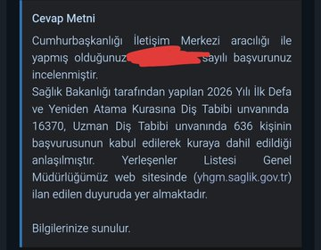 Açılan 314 kontenjana 16370 tekil başvuru... Diş hekimleri işsiz olmamalı.
#DİŞsizhalkınişsizHEKİMİ