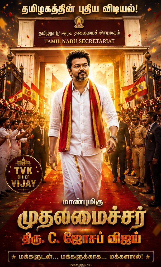 TVK_NewsTrichy's tweet photo. மாண்புமிகு தமிழக முதலமைச்சர் திரு. சி. ஜோசப் விஜய் 🔥🔥🔥🔥🔥🔥🔥🔥🔥 https://t.co/Un7XuvcR1w