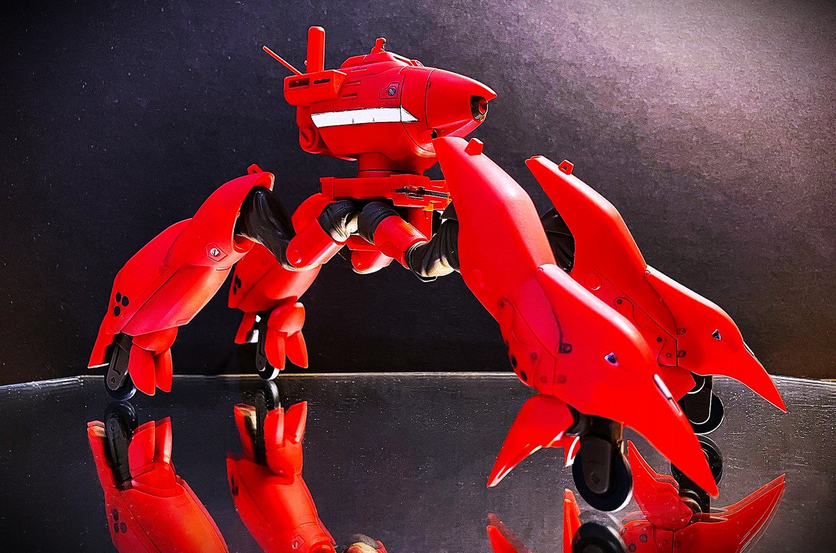 box603's tweet photo. タカアシガニ完成(´▽｀) 
篠原重工クラブマンハイレッグ：1/60 モデロイド
 #パトレイバー #MODEROID https://t.co/q3ZxWs9iX5