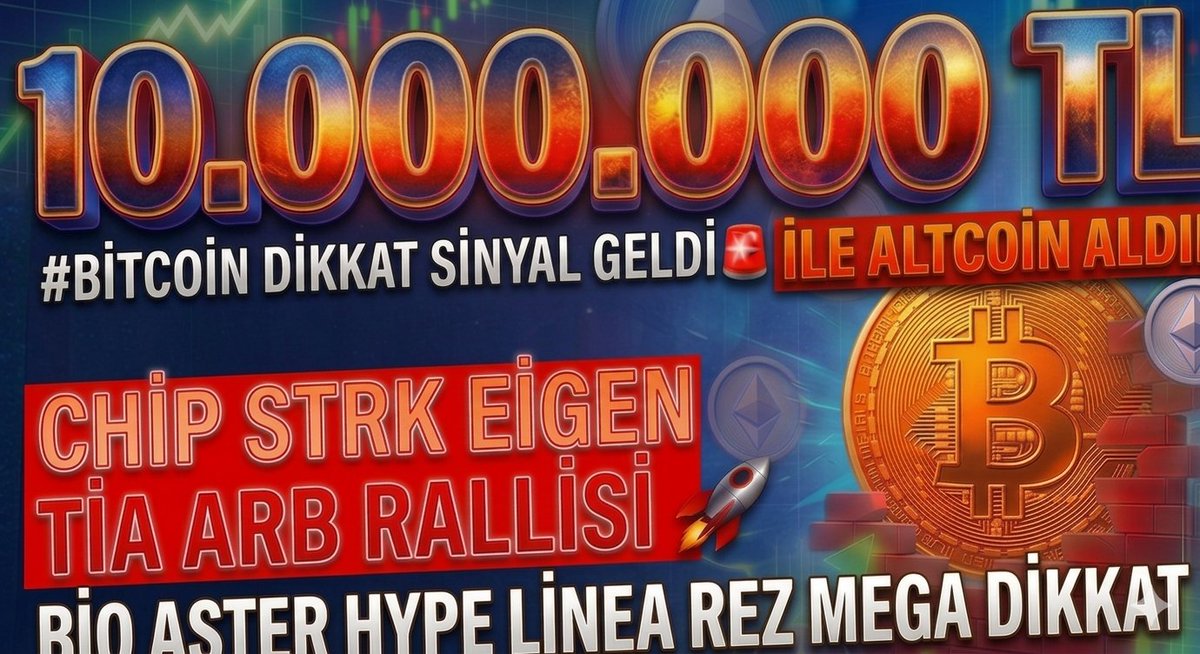 18:00 önemli video 👇👇
youtu.be/0FPNVbxwunY?si…

$jto $strk $mega $bio #Bitcoin $btc $chip #chıp $spk $kat $esp $zama $sent $chz $bnb $river $xrp $doge $aster $eth $avax $hype $linea $wlfi $ethfi #pi  $lunc $tia $trump $sol $sui $arb $coin $arkm $wld $nft $ldo $eigen $kripto