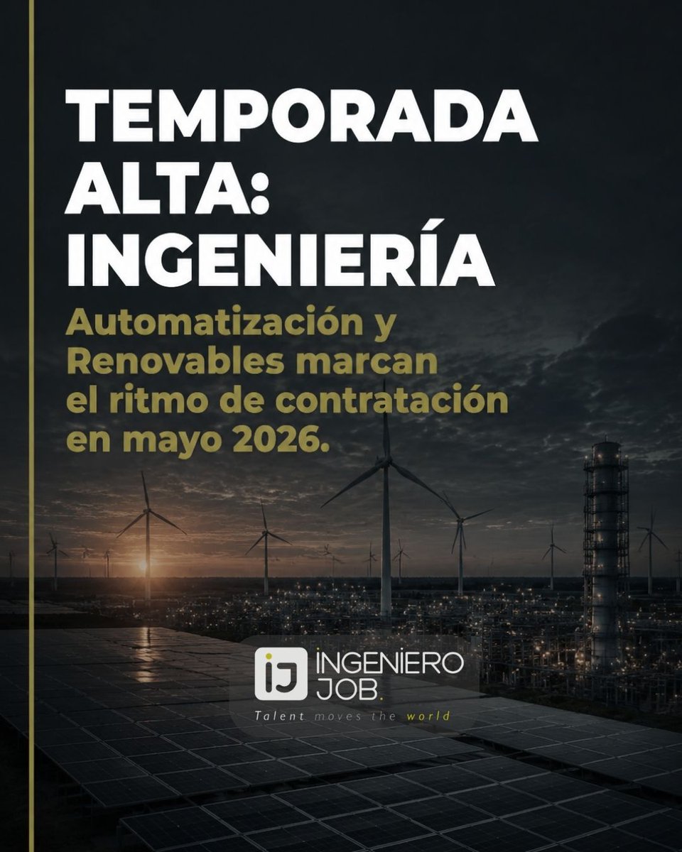 IngenieroJob's tweet photo. El mercado técnico entra en temporada alta y el sector industrial busca talento. Si tu carrera necesita una actualización de código, el momento de explorar es ahora. Entra en IngenieroJob y haz que tu perfil trabaje por ti. ⚙️

Regístrate: https://t.co/UzwbIkDzex https://t.co/nc54XiWMzz