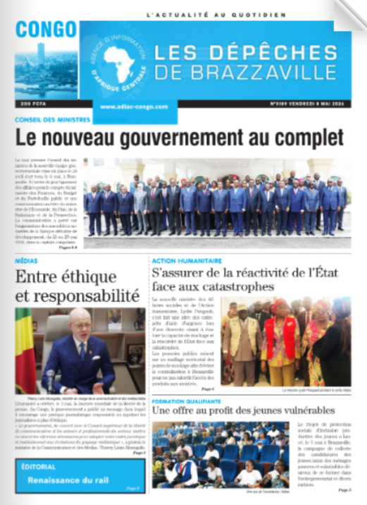 AdiacCongo's tweet photo. Votre édition du vendredi 8 mai est en ligne
https://t.co/5NJoWxr2QI https://t.co/oWHVh1O1qE