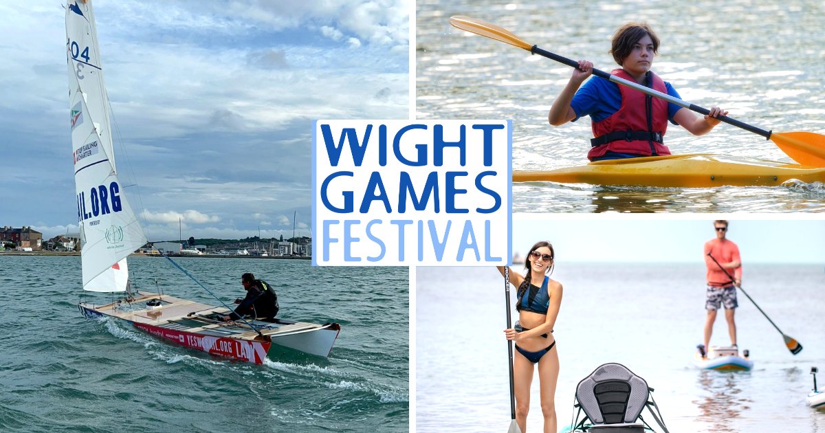 WightGames's tweet photo. We couldn't have @WightGames without some watersports could we? East Cowes Sailing Club have come on board to provide fun on the water so go to https://t.co/cTxp2T08Av for more info! #wightgamesfestival #isleofwight #readysteadywight #gamesforgood #islandfamilyfun @MCClubOfficial https://t.co/zhhNI3eKi9