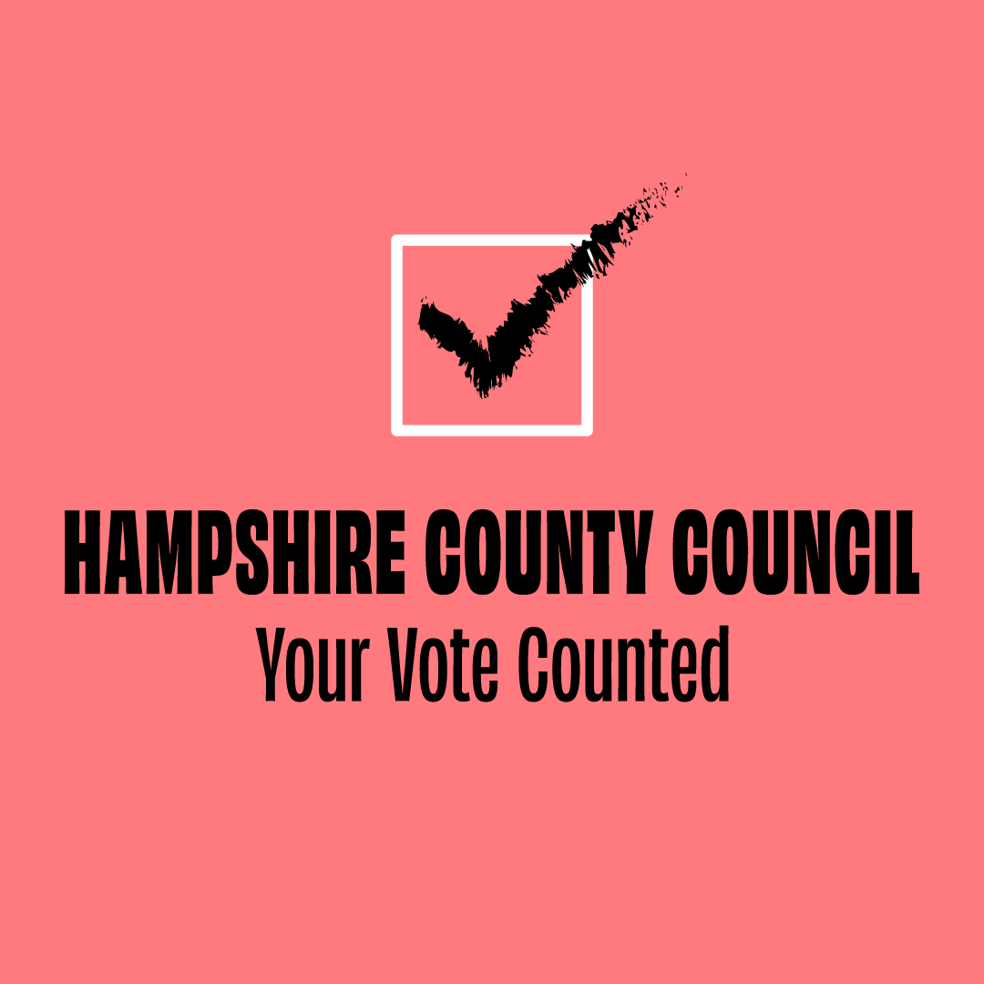 hantsconnect's tweet photo. With votes now counted &amp; verified, the result of the 2026 Hampshire County Council elections has been declared. No single political party has overall control. The parties will now decide how the new Administration is formed.  Full results 👉https://t.co/BTvVphmB8F https://t.co/cgkW9Zv0ob