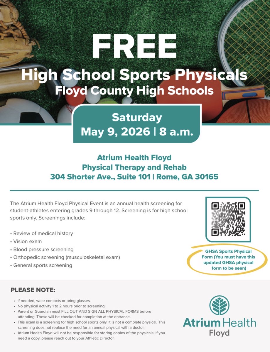 ModelHSAthletic's tweet photo. Tomorrow: Free physicals. Parents of underclassmen, please take advantage of this so your athlete is covered for next year. https://t.co/qfRJ4tmCPd