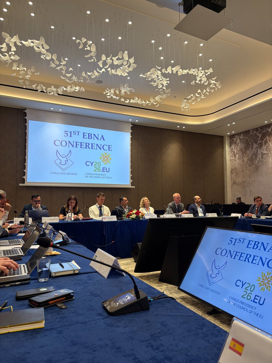 ArchivosEst's tweet photo. Ayer y hoy, en Chipre🇨🇾, se ha reunido el European Board of National Archivist #EBNA y el European Archival Group #EAG, con la presencia de la subdirectora general de @ArchivosEst de @culturagob y la responsable del área de relaciones internacionales. https://t.co/sTM7ZED0zw