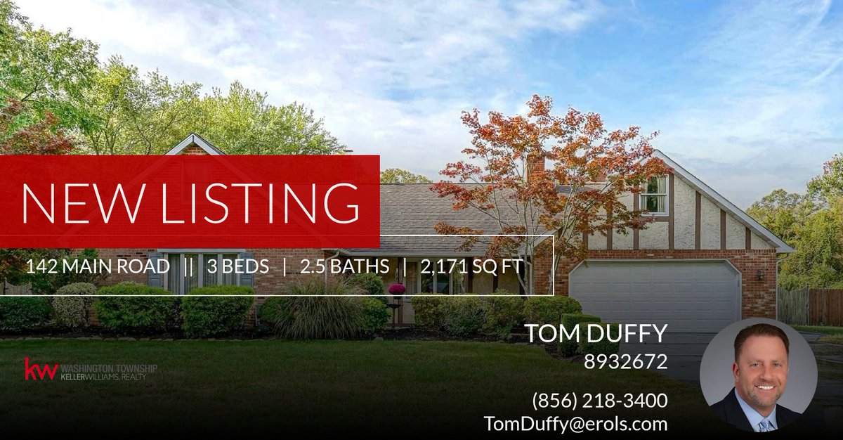 TomDuffyRealtor's tweet photo. 📍 New Listing 📍 Take a look at this fantastic new property that just hit the market located at 142 Main Road in Hammonton. Reach out here or at (856) 218-3400 for more information

The Tom Duffy Team
Tom Duffy... https://t.co/2AfXGoJqjq https://t.co/jh543QdLmy