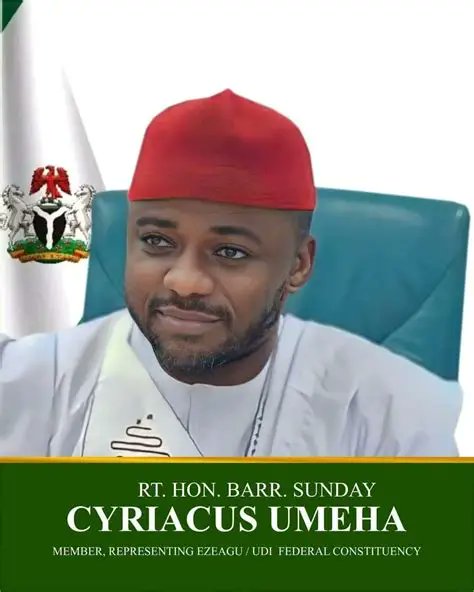 Meet Barr Sunday Umeha, currently representing Ezeagu/Udi Federal Constituency.

He won his seat riding the Peter Obi and Obidients'wave in 2023 under LP.

Thereafter baba defected to APC.

APC has refused him the return ticket.

Now he's seeking the NDC ticket.
Enugu Obidients
