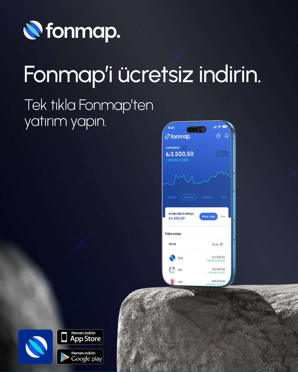 fonmap_app's tweet photo. Son 3 Ayda Getirisi en yüksek Hisse Senedi Yoğun Fonlar #Fonmap'te 📈

Fonmap üzerinden performansı kanıtlanmış fonlarla portföyünüzü çeşitlendirin.

Fonmap’i indirin. 📲 Saklama komisyonu ve hesap bakım ücreti ödemeyin.

👉 https://t.co/X30Dq759Q8

*Fonmap mobil uygulaması, SPK izniyle faaliyet gösteren Fonmap Portföy Yönetimi A.Ş. tarafından geliştirilmiştir. Bu içerikte yer alan yatırım bilgi, yorum ve tavsiyeler yatırım danışmanlığı kapsamında değildir.

#HisseSenediYoğunFonlar #TEFAS #Fon #YatırımDünyası #FonPiyasası