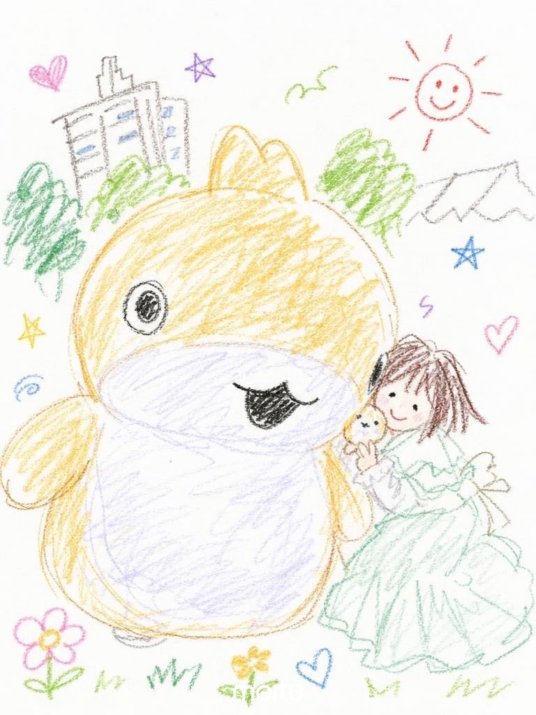 s_mile__28's tweet photo. この間の子ザメちゃんたちとのグリをお絵描き風🎨に加工してみたらみんなそのまましっかりお絵描きしてくれてる🖍🤍ྀི
わたしは可愛く美化されすぎてるけど(笑)他の映り込みの人とかも消してくれてる！！すごい！🎨ᝰ✍︎꙳⋆ https://t.co/Gzg9VUR05J
