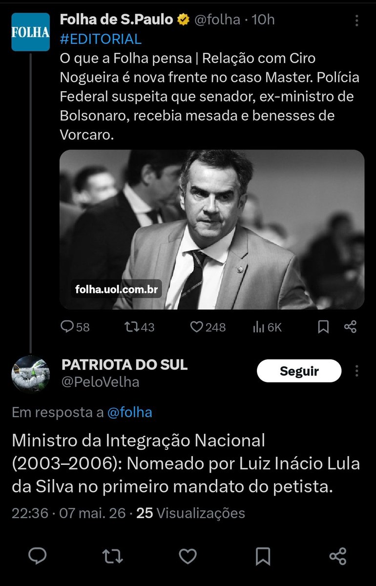Hahahaha o cara pesquisou "Ciro" no Google, encheu o peito e pensou : "agora eu SE consagro".