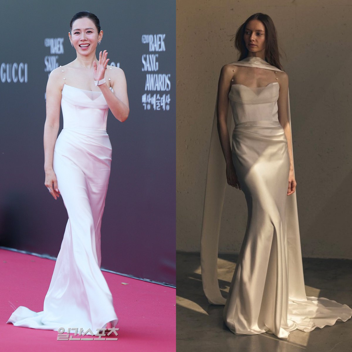 sonyejinpics's tweet photo. son yejin is wearing newhite bridal spring 2026 collection 🤍 https://t.co/W3J6XWWLFb