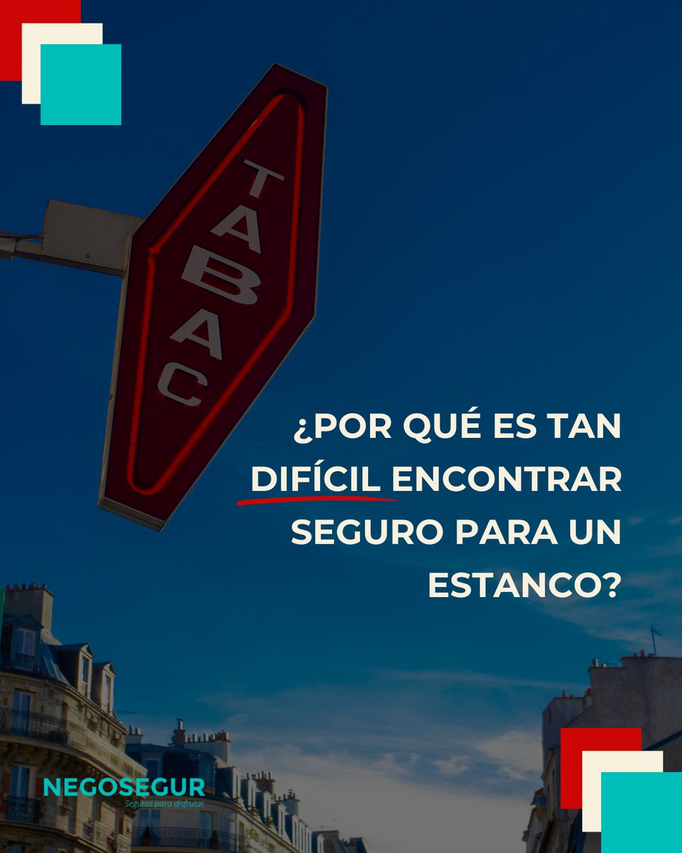 negosegur's tweet photo. Buscar seguro para un estanco no siempre es tan fácil como parece 👀

Empiezas a preguntar, comparas opciones… y muchas veces la respuesta es la misma: 🚫 “No trabajamos estancos”

Así que, si alguna vez te has encontrado con esta situación, escríbenos y lo vemos contigo 💬 https://t.co/mUpczko0jE