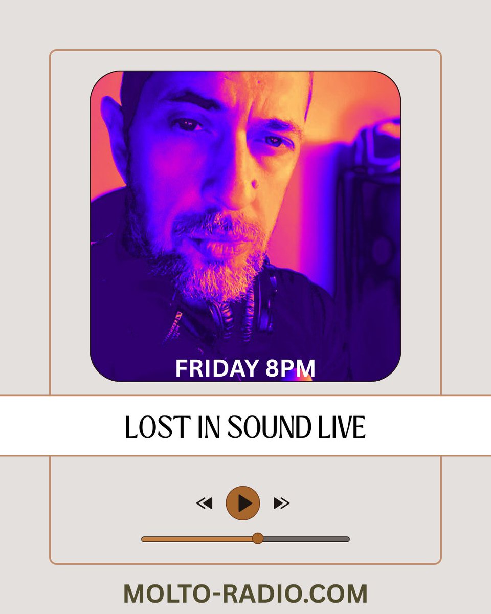 akmangrt2005's tweet photo. Lost in Sound Live ♫

Tonight 8 pm at https://t.co/RPDxW7y2lu
See you In!!

#radioshow https://t.co/JRGUpOt7vI