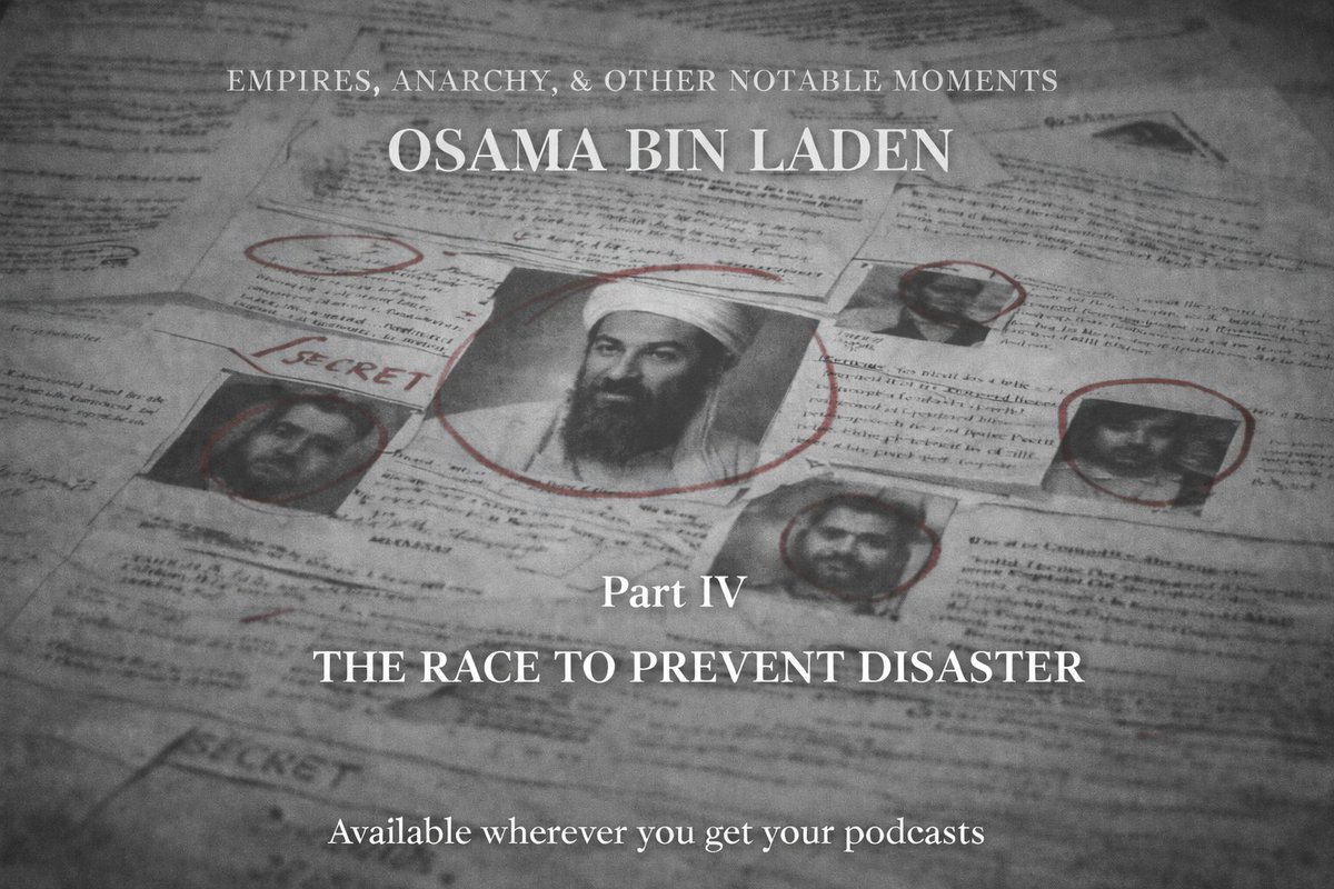 chslowery's tweet photo. Monica Lewinsky, Buffy the Vampire Slayer, &amp; Osama bin Laden... oh my!

Inside the pre-9/11 hunt for Al Qaeda (and the Hollywood movie that got in the way of our best chance to prevent Sept. 11th). Available wherever you get your #history #podcasts
https://t.co/wNUnOMtCwe https://t.co/AWwDZVRxhA