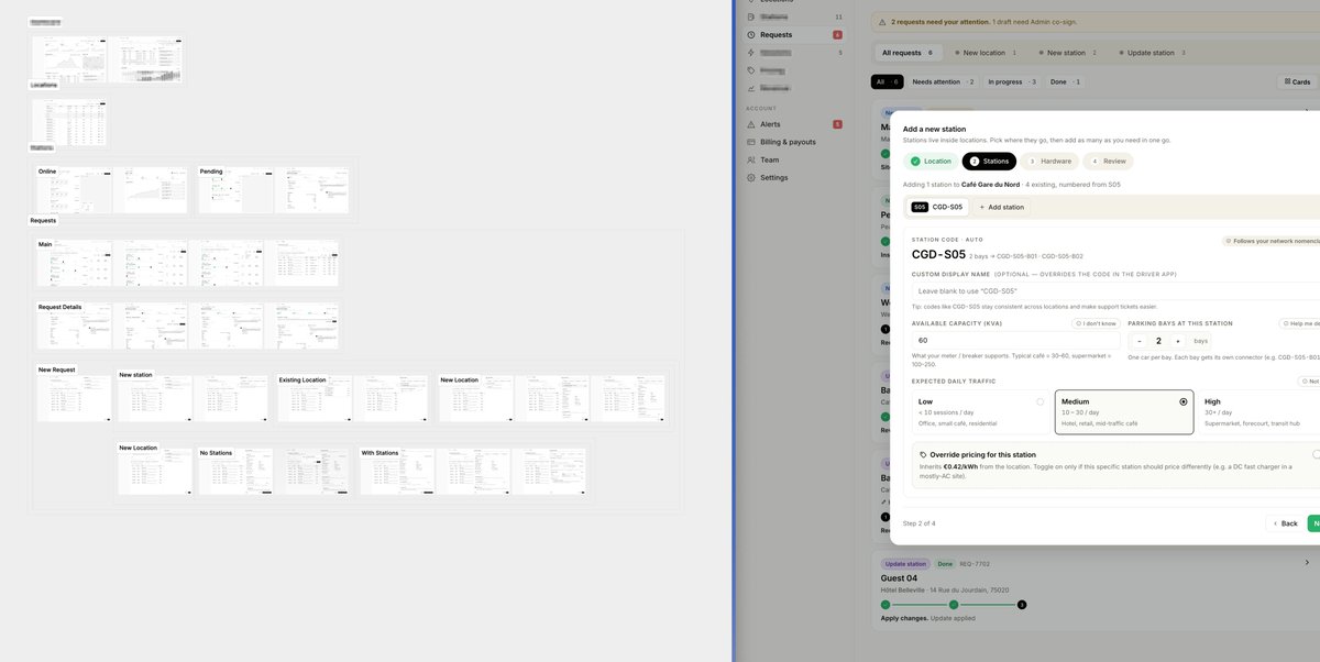 CJfromJBW's tweet photo. I've been testing this workflow for the past couple weeks and it’s working surprisingly well.

→ Client shares the product brief
→ We spin up an interactive AI prototype
→ Client tests it and provides feedback
→ Client can already start backend work and user testing
→ Meanwhile, we focus on proper UX, design systems, and core flows

What’s interesting is that the prototype speeds up alignment, but Figma is still where the real product thinking happens.

The prototype answers: Does this direction make sense?

Figma answers: How should this actually work/look at scale?

Right now this split has been working really well for us:
→ Interactive AI prototype = testing ideas + aligning design/dev early
→ Figma designs = UX architecture, systems, flows, and visual consistency

AI is making it easier to build fast.
The challenge now is making sure fast doesn’t become messy.