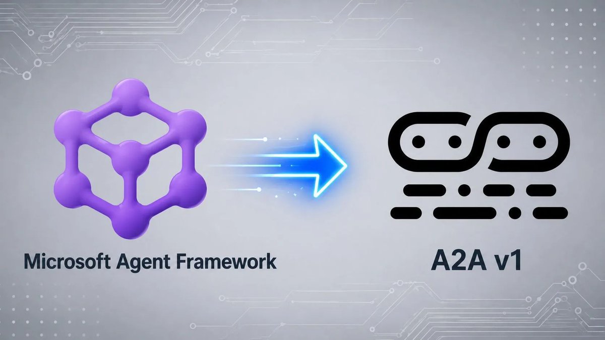 dotnet's tweet photo. A2A v1 is here — agents can now chat across .NET, Python, and JS with typed contracts, shared envelopes, and zero custom plumbing.
Real cross‑platform agent comms = unlocked.
Go read it before your agents start without you 👉 https://t.co/cxHLDvMrGL https://t.co/SPruqdVlG4