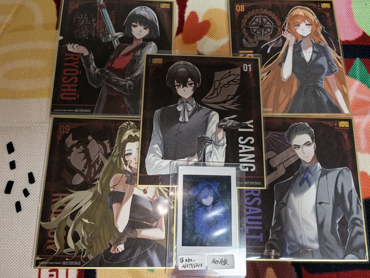 交換】リンバス展 リンバスカンパニー Limbus Company 入場特典 色紙