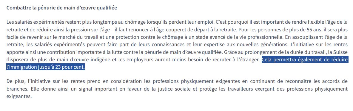 <a href="/_mmmmmo/">la chenille</a> <a href="/UDCch/">UDC Suisse</a> C'était un des arguments <a href="/PLR_Suisse/">PLR Suisse</a> pour l'âge de la retraite. 
plr.ch/actualites/com…