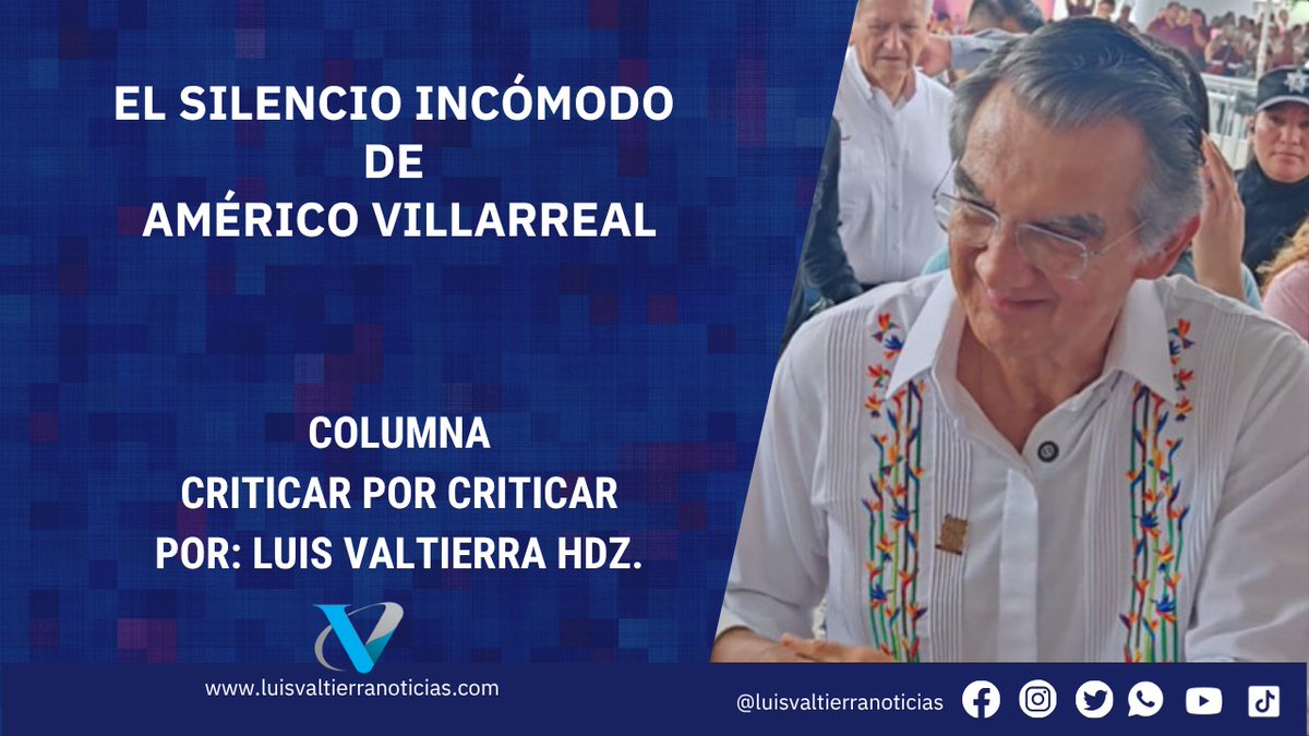 valtierrahdz's tweet photo. El silencio incómodo de Américo Villarreal 

#NuevoLaredo #DiazOrdaz #Reynosa #Matamoros #CiudadVictoria #Altamira #Tampico #Madero #Tamaulipas #LaredoTexas #McAllen #Texas 

https://t.co/0SlBs8H682 a través de @valtierrahdz https://t.co/03RXcbRBQo