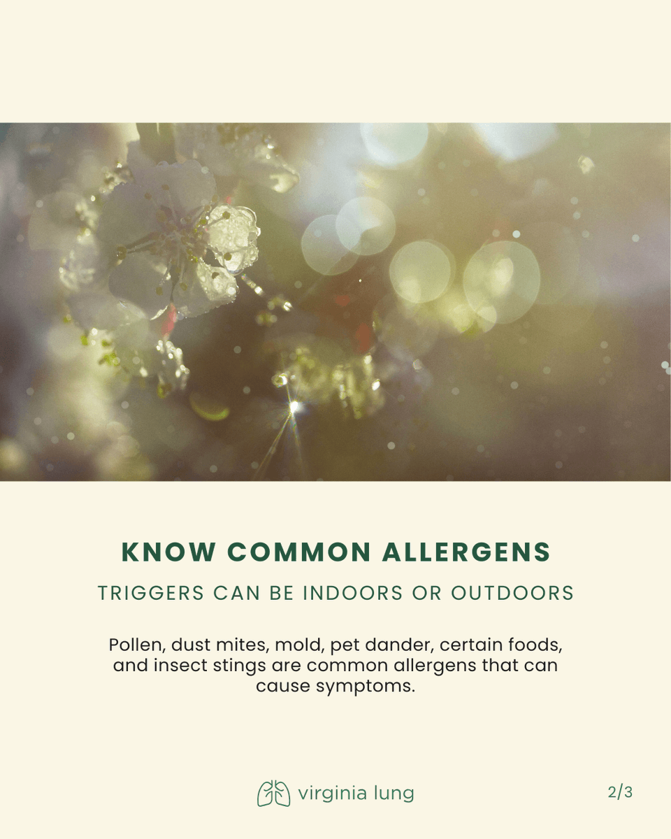 VirginiaLungRVA's tweet photo. #NationalAllergyDay is a reminder to listen to your body. Sneezing, itchy eyes, or a runny nose may be signs of allergies. If symptoms keep coming back, Virginia Lung can help you understand triggers and find the right care plan. 👩‍⚕️👨‍⚕️ Call us at 804-522-LUNG (5864) https://t.co/riD74VfgNN