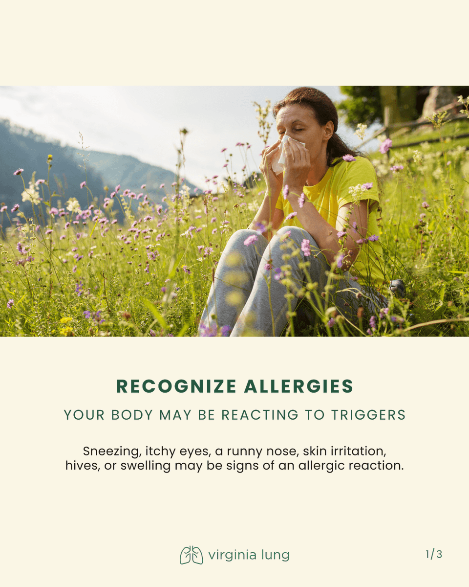 VirginiaLungRVA's tweet photo. #NationalAllergyDay is a reminder to listen to your body. Sneezing, itchy eyes, or a runny nose may be signs of allergies. If symptoms keep coming back, Virginia Lung can help you understand triggers and find the right care plan. 👩‍⚕️👨‍⚕️ Call us at 804-522-LUNG (5864) https://t.co/riD74VfgNN