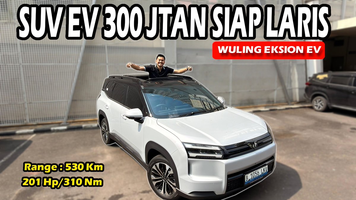 yuda_ck's tweet photo. WULING EKSION EV 300 JUTAAN !! SUV 7 SEATER SIAP MENERJANG JALANAN DI IN... https://t.co/lsM5C9qZ9i via @YouTube 
#wuling #wulingeksion #review #ttestdrive https://t.co/kmJca7uxxx