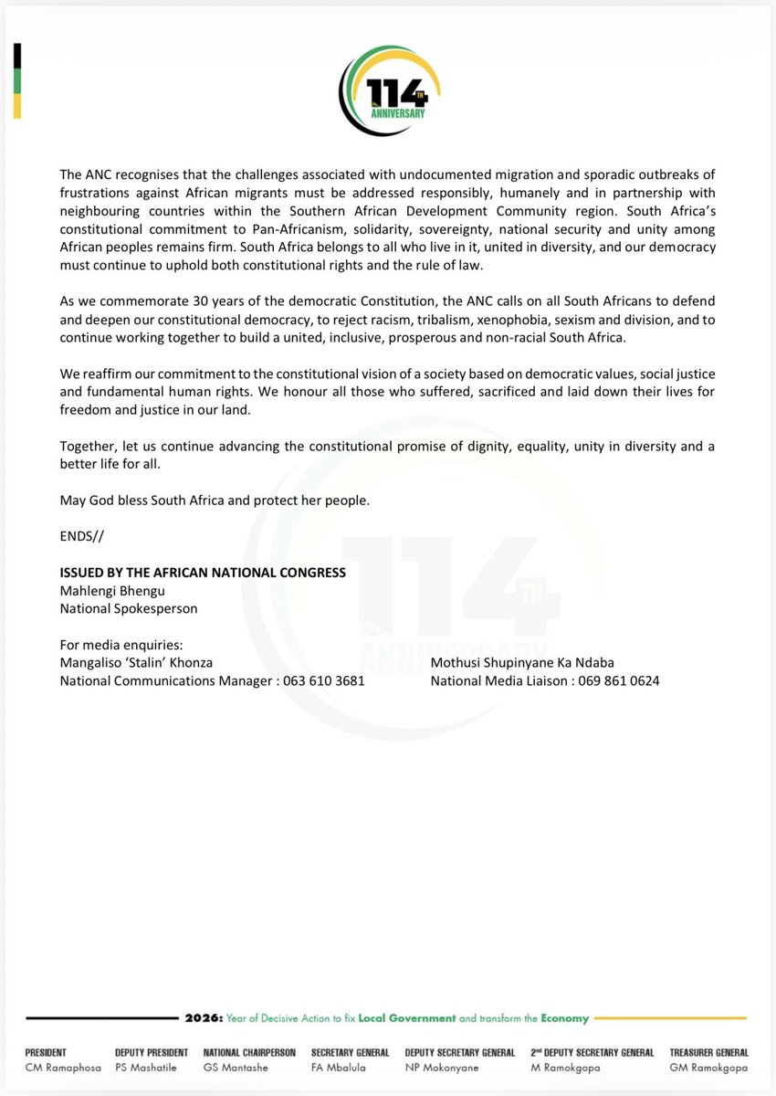 ANC SECRETARY GENERAL | Fikile Mbalula tweet media