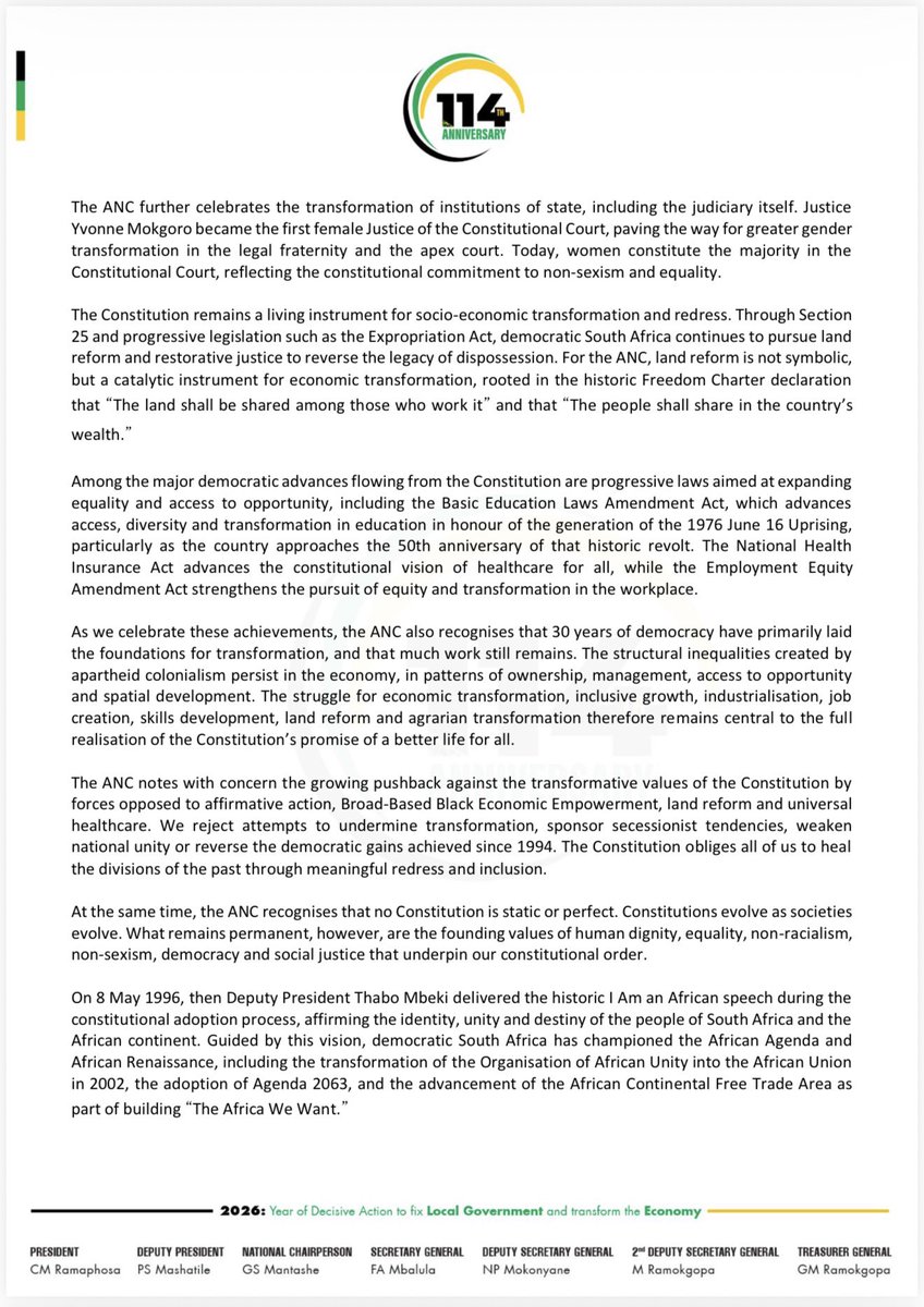 ANC SECRETARY GENERAL | Fikile Mbalula tweet media