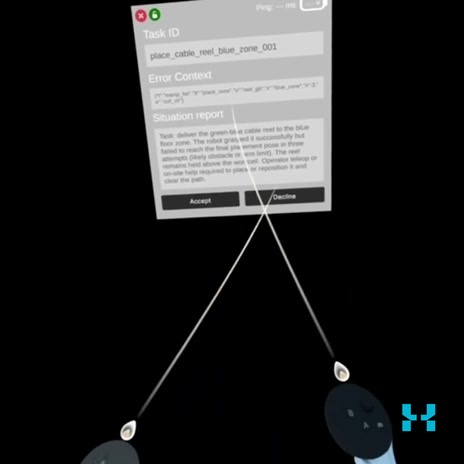 homebrewrobots's tweet photo. Remote teleoperation maxes out at 7 robots per operator. Even industry leaders hit that ceiling.

Homebrew is pushing that up with pre-diagnosed operator cards. No blind takeovers. Less time per intervention, more robots per human. https://t.co/VmZDNfQ1Nb