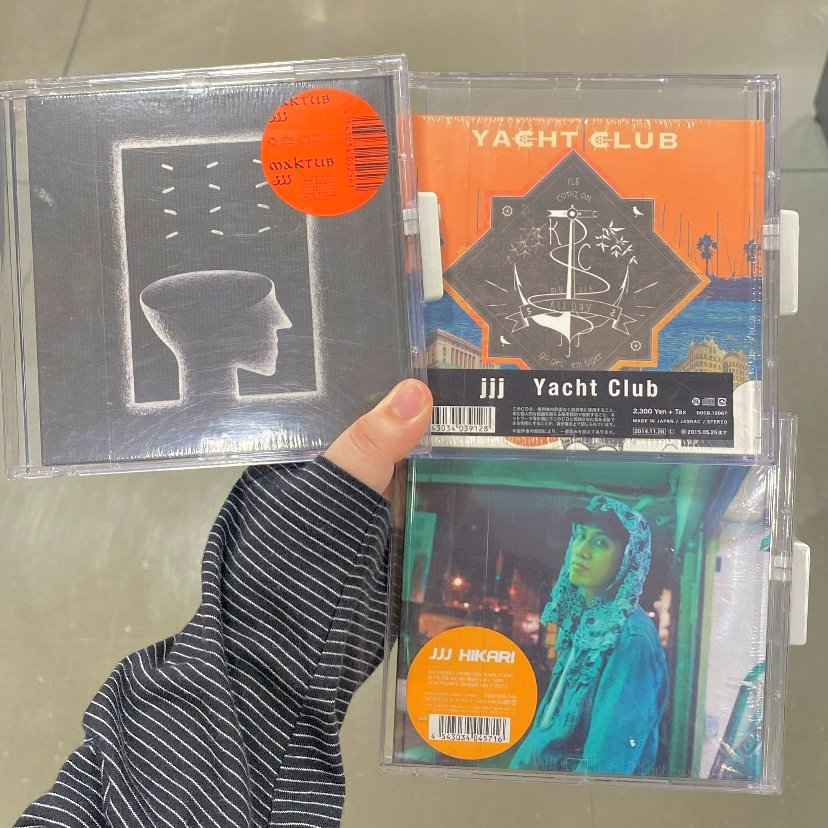 JJJ】 「MAKTUB」 「HIKARI」 「Yacht Club 」 好評発売中です