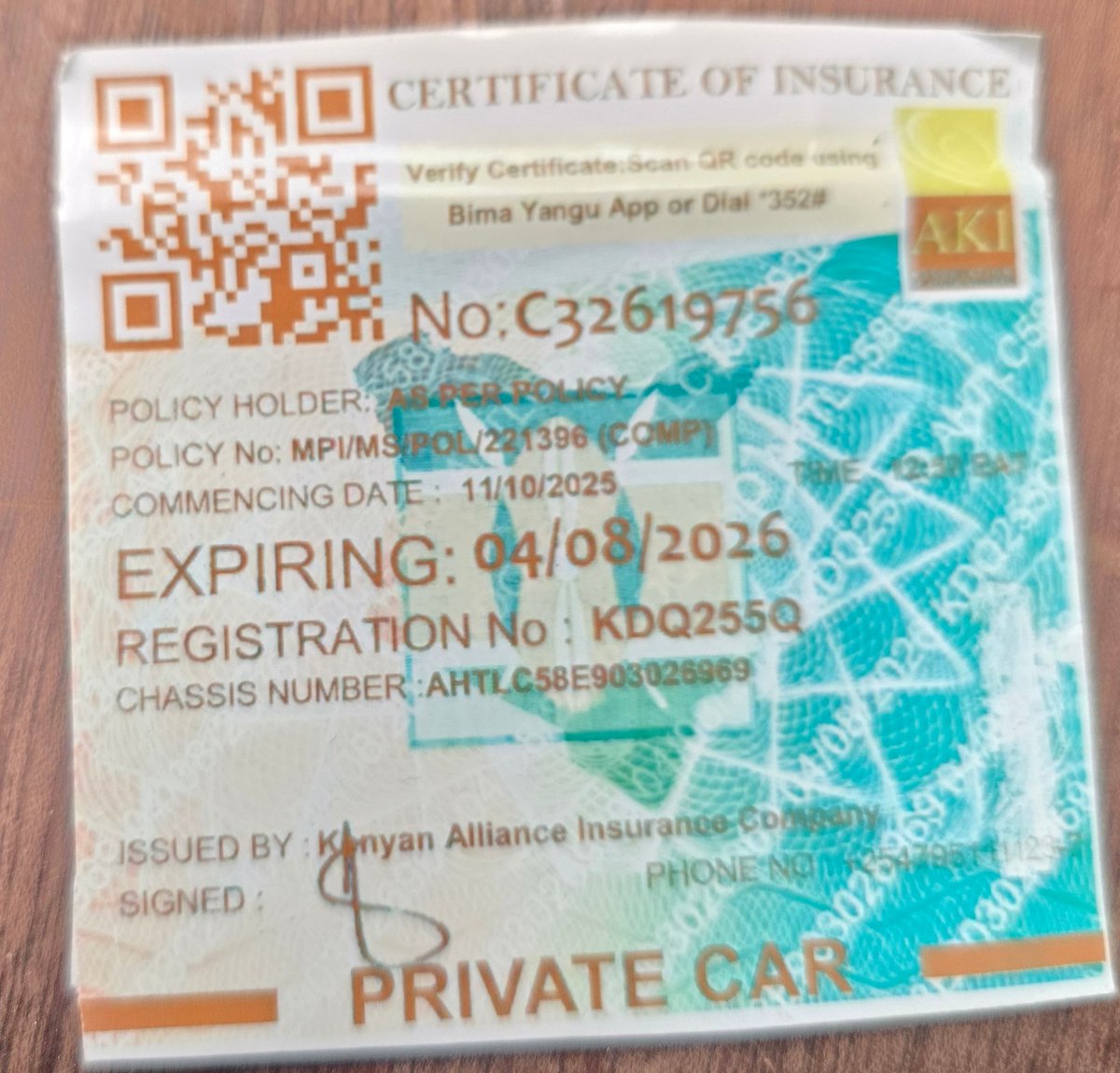 debs_max91334's tweet photo. Good morning @KENYANALLIANCE Please process my claim KDQ 255Q I'm tired of everyday lies from assessor (Erick Mutwiri) who now doesn't even pick up my calls. My car is grounded in the garage I am highly inconvenienced even my emails are being ignored it pains me so much atp. https://t.co/pfKDTNfBZB