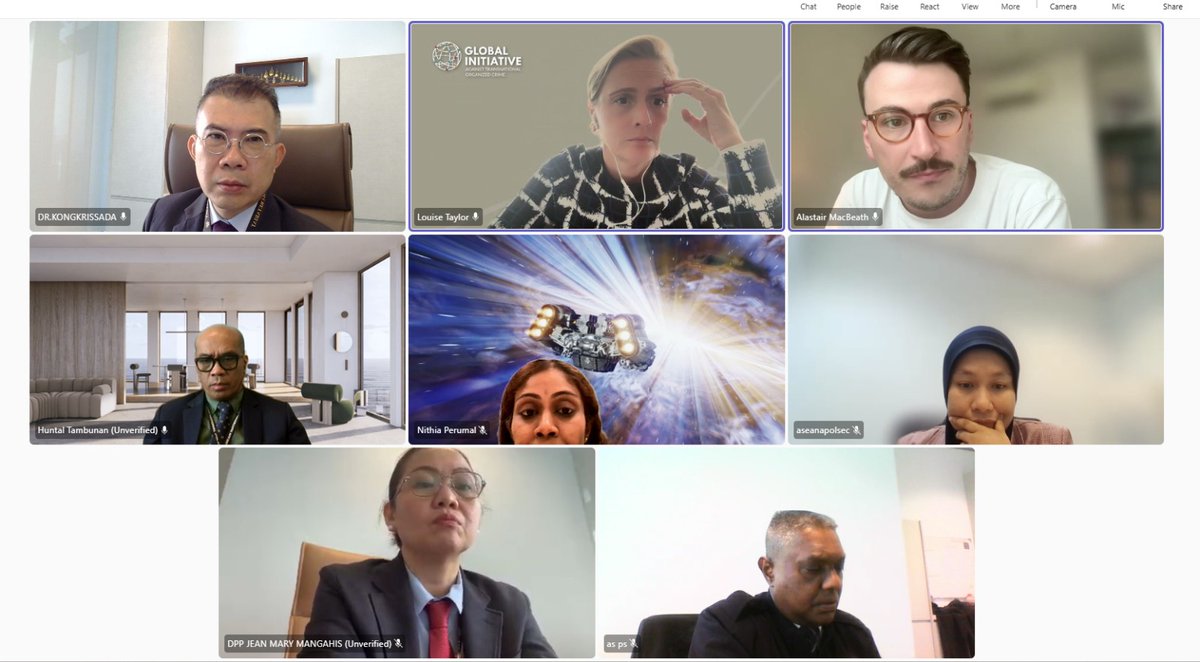 ASEANAPOL1981's tweet photo. Online Meeting between ASEANAPOL Secretariat and GI-TOC on Transnational Organized Crime Cooperation

The online meeting between the ASEANAPOL Secretariat and the Global Initiative Against Transnational Organized Crime (GI-TOC) was held on 6 May 2026 via a virtual platform. https://t.co/oBmrLm2Zs7