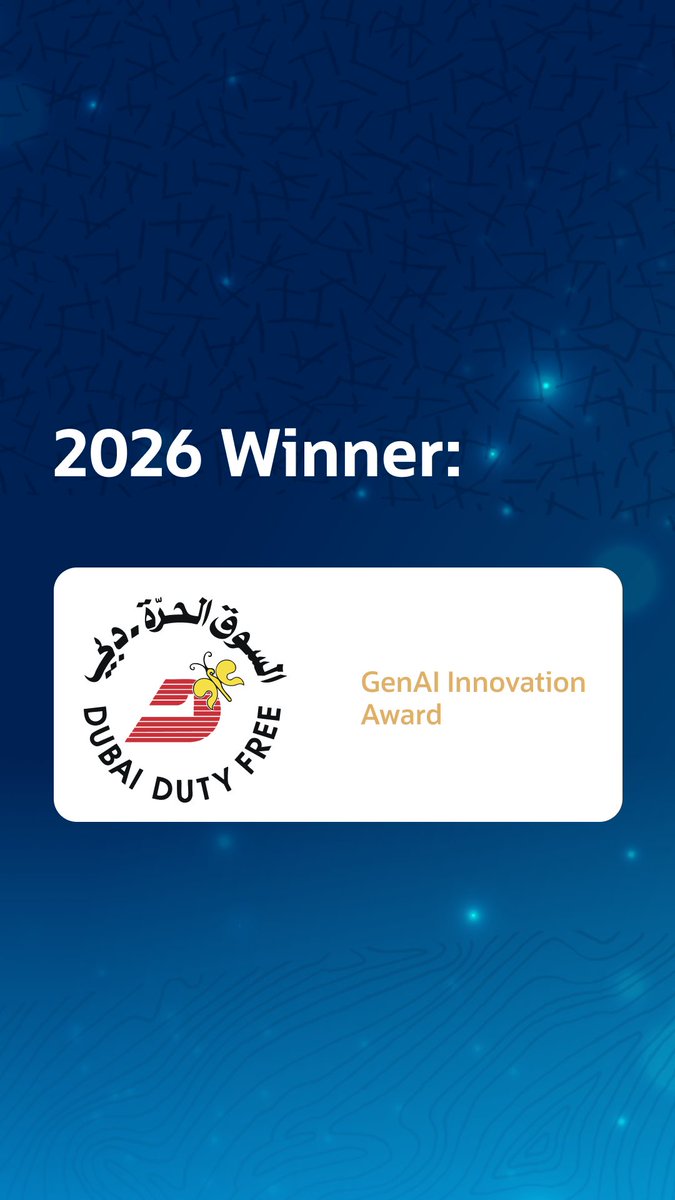 OracleCloud's tweet photo. Congratulations to our 2026 AI Innovation Award winner in EMEA! https://t.co/bobyKUMSbn https://t.co/8UL6MFDnJL