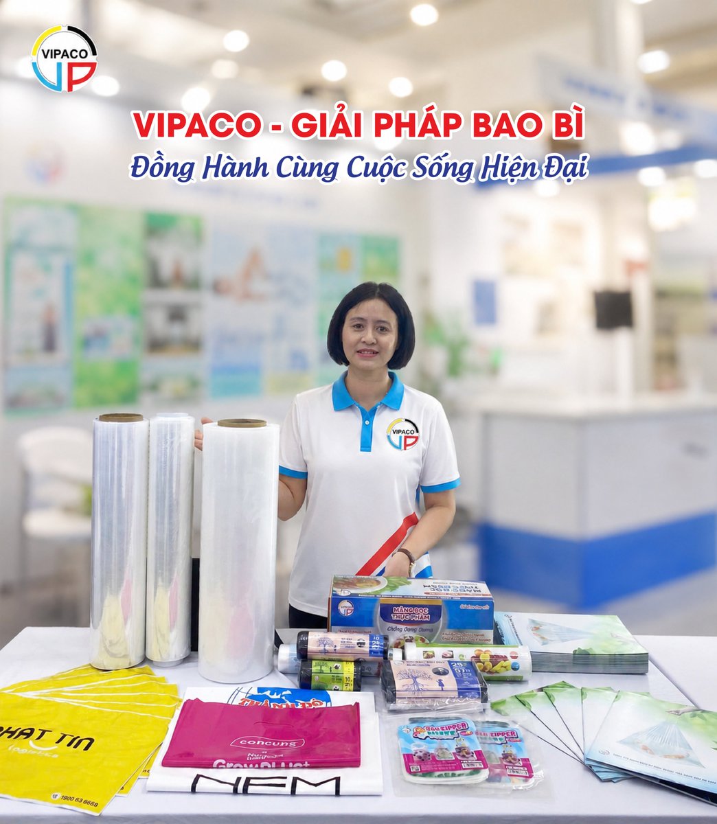 VIPACOPhoNoiA's tweet photo. PACK SMART. WRAP BETTER. 💙 VIPACO

From PE shrink film, food bags, T-shirt bags to garbage bags — Vipaco delivers packaging solutions made for everyday convenience and business efficiency.
. Packaging solutions trusted for years.
#VIPACO #PackagingSolutions #ShrinkFilm #FoodBag https://t.co/O8G8fqBF5F