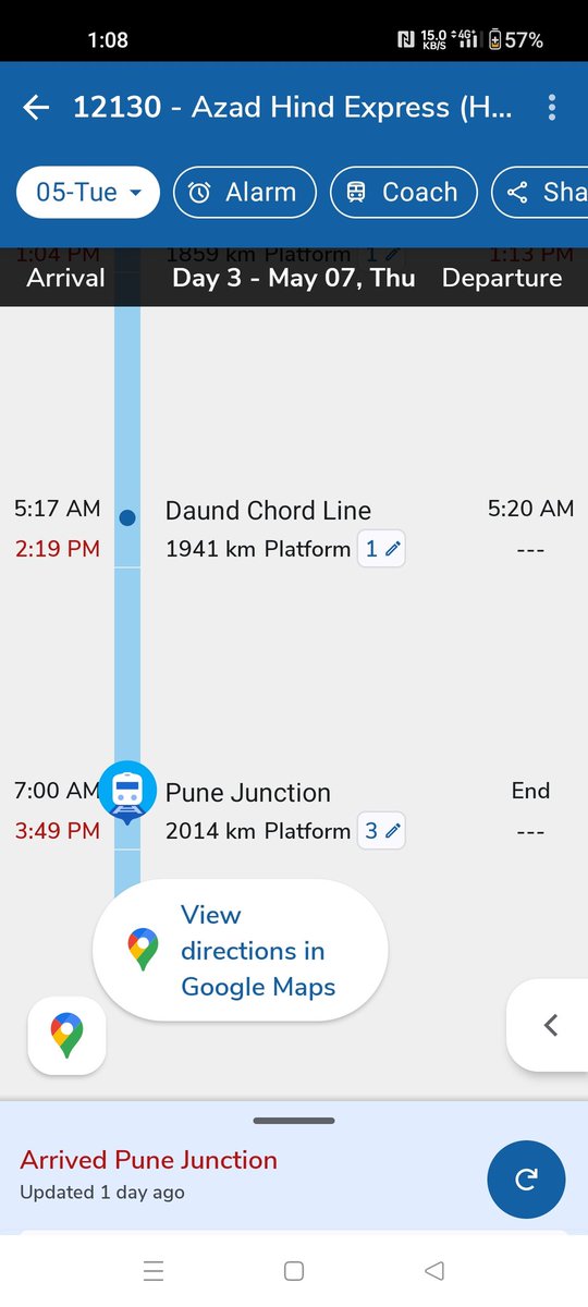 beingyogesh4's tweet photo. @AshwiniVaishnaw, @Central_Railway, @EasternRailway, @WesternRly, @RailwaySeva indian railways failing miserably in the area of running trains on time One such ex is train no 12130 Azad Hind from HWH to PUNE reaching late by 8+ hrs regularly No accountability #trainontime #rail https://t.co/nwpPZtpdNR